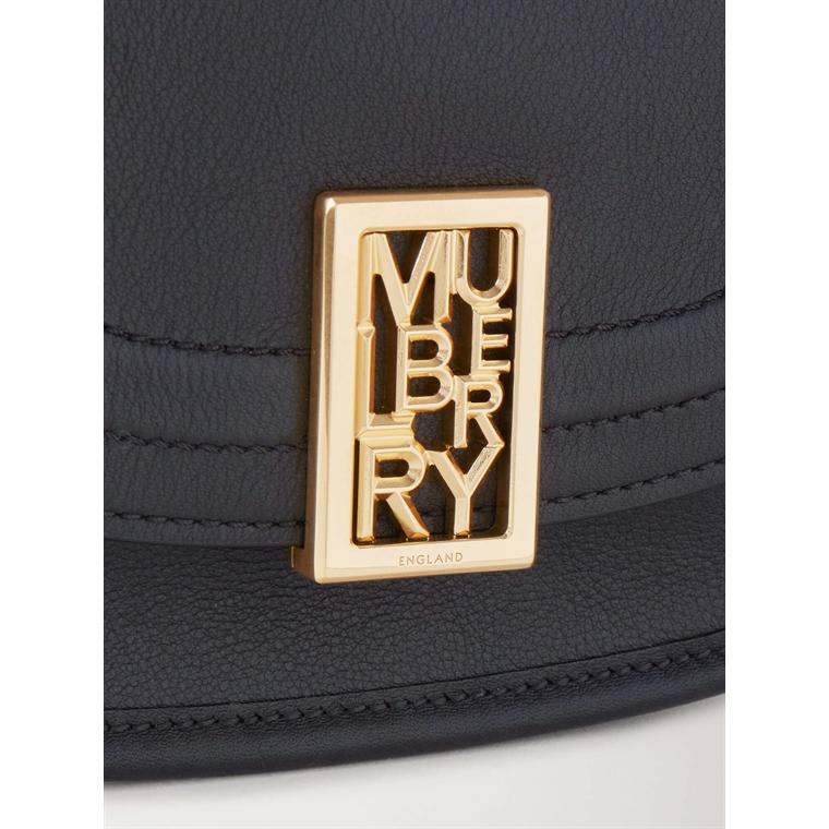 Mulberry Mini Sadie Satchel Black Silky Calf